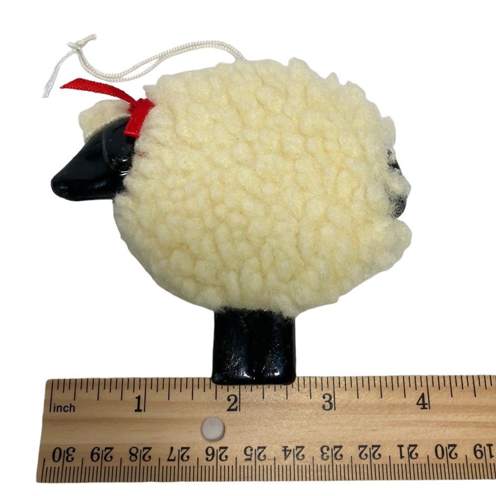 Dept 56 Le Mouton Joan Shane Design Wooly White‎ Sheep Lamb Christmas Ornament - Picture 6 of 6